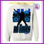 | Juicy Judy No Limits Blue Sweatshirt / juicy-judy-no-limits-blue-sweatshirt - $2300.00: juicyjudyproductions.myshopify.com